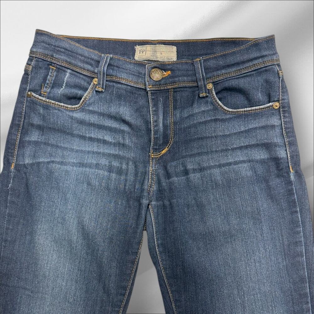 FREE PEOPLE Women’s 28 Skinny Ankle Blue Jeans